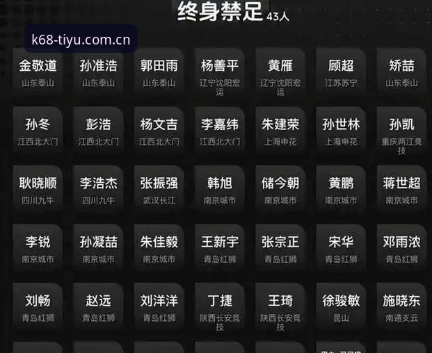 k体育app最新版本下载安全吗 足协第三批禁足名单深度核查指南:KK体育官网资讯视角下的17人终身禁足与48人行业处罚